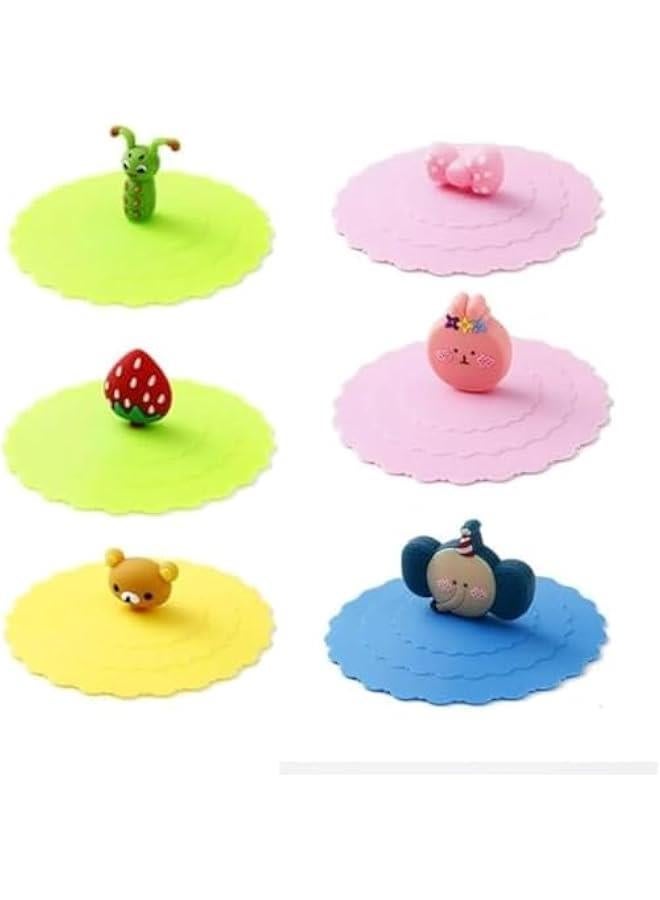 فايلكس اغطية اكوا زجاجية م ال م و، 6 قطع م اغطية الاكوا م ال الام غذائيا، اغطية اكوا مضادة للغار، غطاء اكوا دائري متكر م ال لكو القوة وكو اليذ مجموعة 1) - Image 1