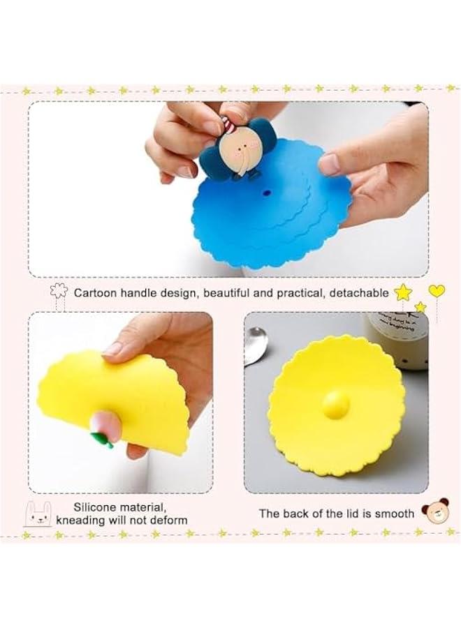 فايلكس اغطية اكوا زجاجية م ال م و، 6 قطع م اغطية الاكوا م ال الام غذائيا، اغطية اكوا مضادة للغار، غطاء اكوا دائري متكر م ال لكو القوة وكو اليذ مجموعة 1) - Image 2