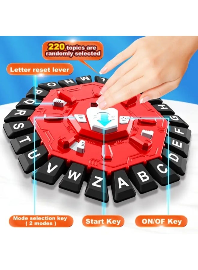 TOY GARDEN Electronic Word Game - 220 Topics, 26 Letter Keys, 10-Second Timer, 2 Game Modes - Perfect Family Party Game - Image 2