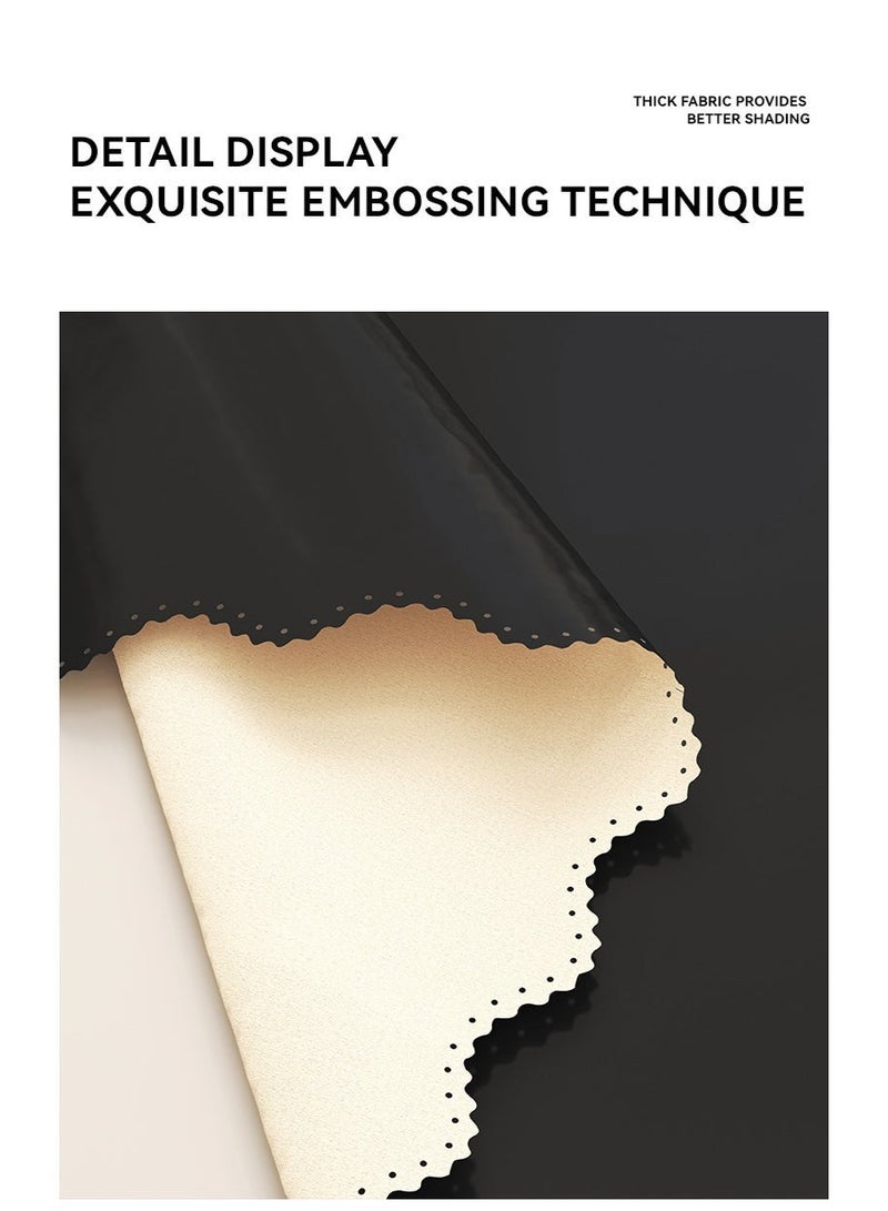 ستارة تعتيم 100%، ذاتية اللصق وقابلة للحمل، سهلة التركيب، حماية من الشمس، عزل حراري، حماية الخصوصية، طول قصير، مناسبة لأنواع مختلفة من الغرف، ستائر غرفة النوم، ديكور غرفة النوم، ستائر حديثة - view 5