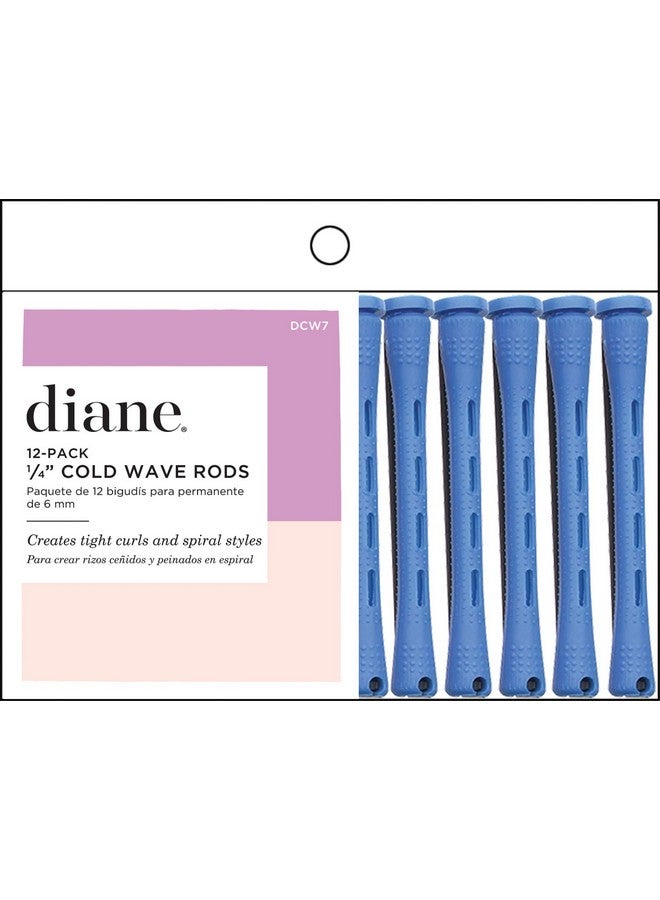 Diane Cold Wave Rods Blue 1/4 Set Of 12 - Image 2
