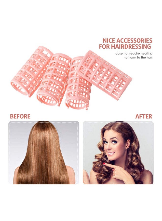 Syhood 16 Pieces Hair Roller Curlers 1.18 Inch/ 3.0 Cm Plastic Hair Rollers Hair Curlers With Steel Pintail Comb Parting Comb For Short Hair Long Hair Hairdressing Styling Hair Salon Skin Color - Image 4