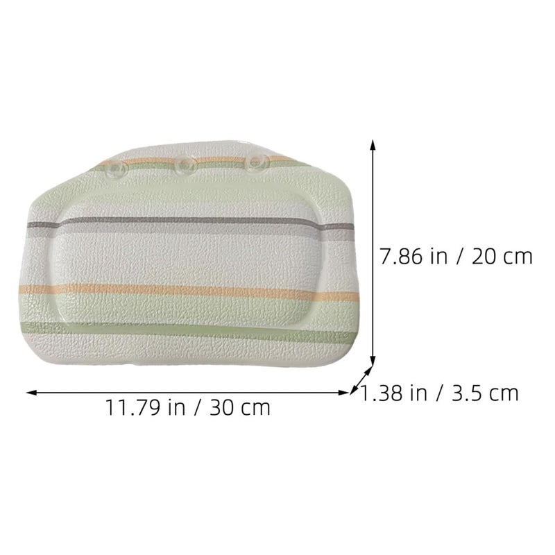 PVC Foam Bath Pillow with Strong Suction Cups for Neck and Head Support in Bathtub - Image 3