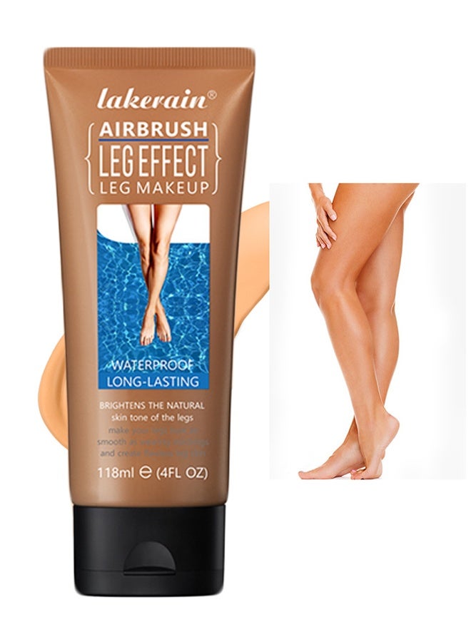 lakerain Leg Makeup Body Foundation 118ml, Waterproof and Long Lasting No Transfer Leg Cover Makeup, #3 Bronze - Image 1