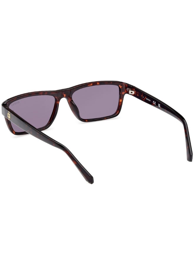 GUESS Men's Rectangular Sunglasses - GU00085 -  Lens Size: 55 mm - Image 5