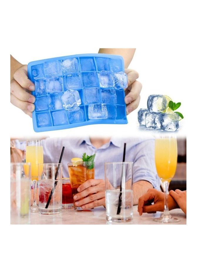 AS SEEN ON TV Silicone Food Grade Ice Cube Trays Easy Release Molds 24 Cavities Green  - Image 3