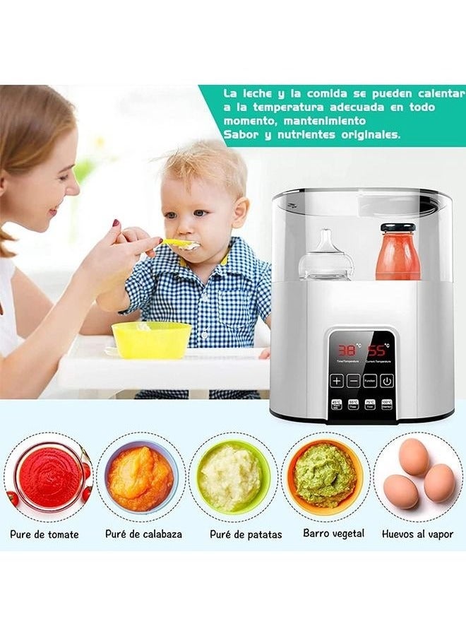 YelaJoy Double Baby Bottle Warmer, 24H Constant Mode for All Bottles, 6 in 1 Multi functional Baby Bottle Steam Sterilizer Dryer Machine , Breastmilk Baby Milk Heater, Heating Baby Food, Formula Water Warmer for Twins, Accurate Temperature Control - Image 5