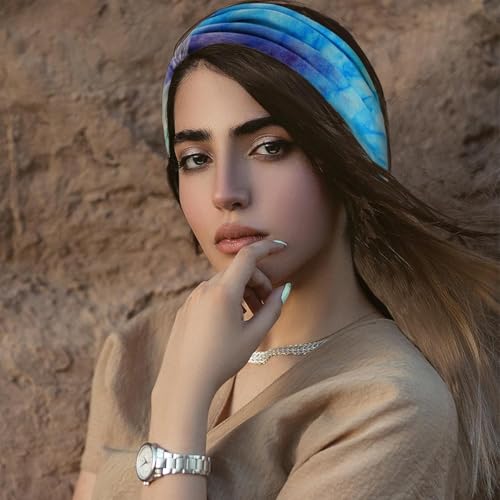 NUDFSY Stylish Boho Headband - High Elasticity Cloth Hair Bands, 3-Pack for Gym, Travel or Running - Image 5