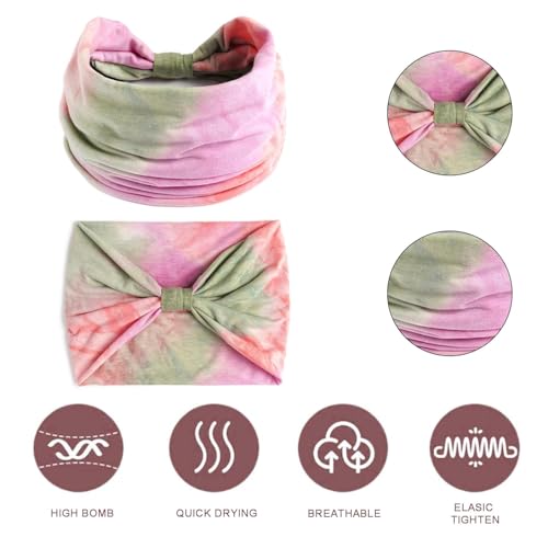 NUDFSY Stylish Boho Headband - High Elasticity Cloth Hair Bands, 3-Pack for Gym, Travel or Running - Image 3