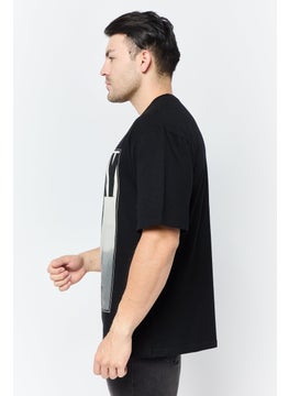 Rocky Men Crew Neck Long Sleeve Graphic T Shirt, Black  - Image 2