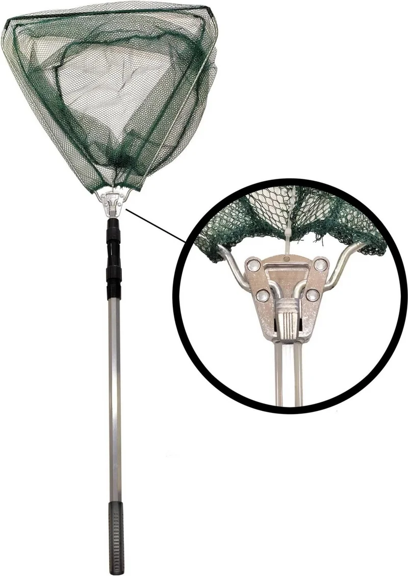 Balza Telescopic Handle Triangle Foldable Shrimp and Fish Bucket 170 cm