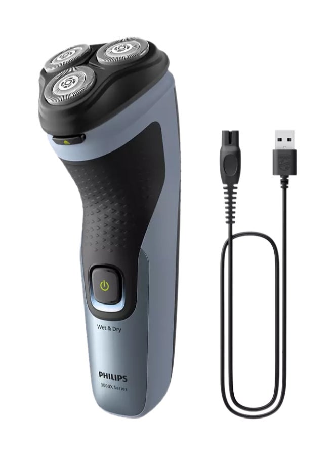 Philips Wet And Dry Electric Shaver 3000X Series X3063/00 Black/Grey - Image 4