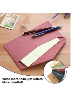 NIBEMINENT SYOSI 10 Pcs Vintage Paper Envelopes, Kraft Envelopes Invitation Envelope Set Gift for Graduation Wedding Greeting (22 x 11cm)  - Image 5