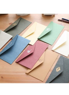 NIBEMINENT SYOSI 10 Pcs Vintage Paper Envelopes, Kraft Envelopes Invitation Envelope Set Gift for Graduation Wedding Greeting (22 x 11cm)  - Image 3