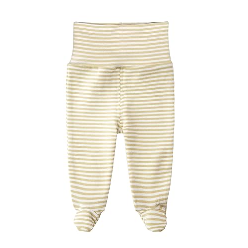 Teach Leanbh Infant Baby 3 Pack Footed Pants Cotton High Waist Casual Leggings (6 Months, B) - Image 2