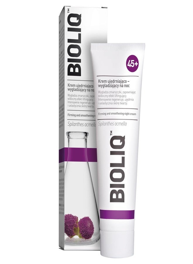 BIOLIQ بيوليك - كريم الليل الم firming والم smoothing 45+ - تجديد، تليين التجاعيد، تأثير رفع مع سبيلانثس أكميلا، حمض الهيالورونيك - 50 مل - Image 1