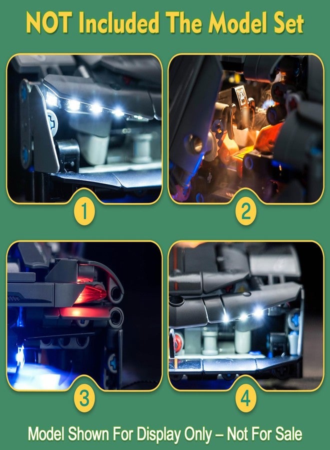 LocoLee Light Compatible with Lego 42173 Koenigsegg Jesko Absolut Grey Hypercar - No Models Only Light, Creative Lighting Set Accessories Compatible with Lego 42173 Set (RC Version) - Image 3