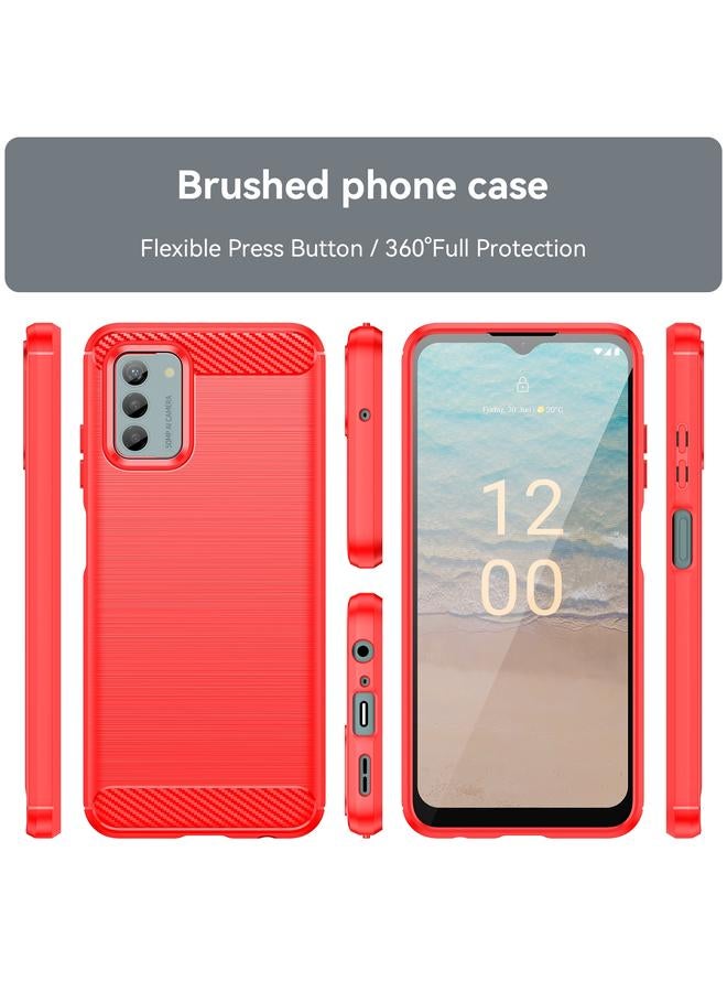 S-TOP Case For Nokia G42 Carbon Fiber Brushed Texture TPU Phone Case - Image 2