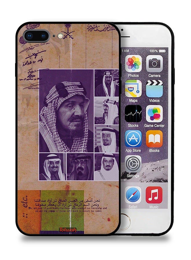 Tolwak جراب حماية لجهاز ابل ايفون 8 بلس صور قديمة لملوك السعودية - Image 1