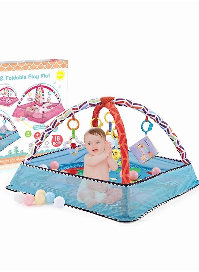 Baby Blue Playpen Gym Unique Design Portable Foldable Play Mat Gym Ball Pit for Kids - pzsku/Z23F653128CCB68E1EBB5Z/45/_/1679121224/14d61dc2-44fc-49ef-ae24-cc7ced4d871e