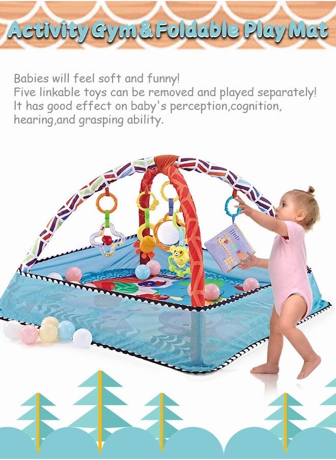 Baby Blue Playpen Gym Unique Design Portable Foldable Play Mat Gym Ball Pit for Kids - pzsku/Z23F653128CCB68E1EBB5Z/45/_/1679121225/fe82eac2-f865-4b0c-8669-24ac42ba873b