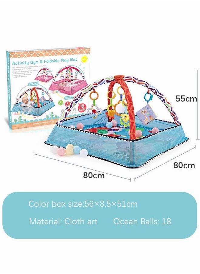 Baby Blue Playpen Gym Unique Design Portable Foldable Play Mat Gym Ball Pit for Kids - pzsku/Z23F653128CCB68E1EBB5Z/45/_/1679121226/6a716892-f288-4330-8d5d-e6b454f918d0