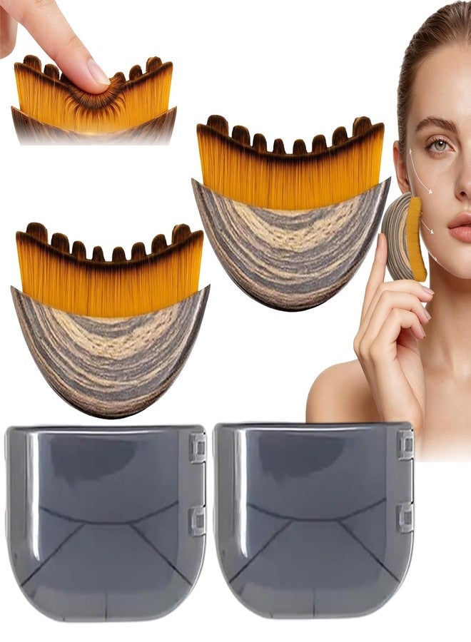 EliiSkinn 2PCS Lymphatic Drainage Brush - Contour Brush for Jawline & Chin Sculpting, Precise Skin Fit - Ergonomically Designed to Fit The Skin Precisely - Image 1