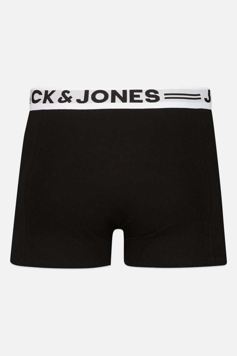 JACK & JONES Men 3 Pcs Brand Logo Trunks, Multicolor - Image 4