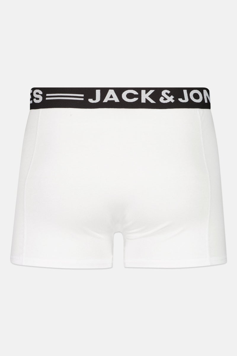 JACK & JONES Men 3 Pcs Brand Logo Trunks, Multicolor - Image 3