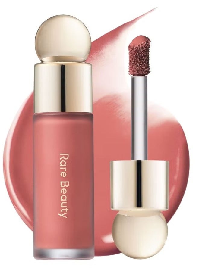 Rare Beauty by Selena Gomez Soft Pinch Liquid Blush – Worth (True Rose), 7.5ml) | Weightless, Long-Lasting, Buildable Liquid Blush for a Natural, Radiant Glow - Image 1