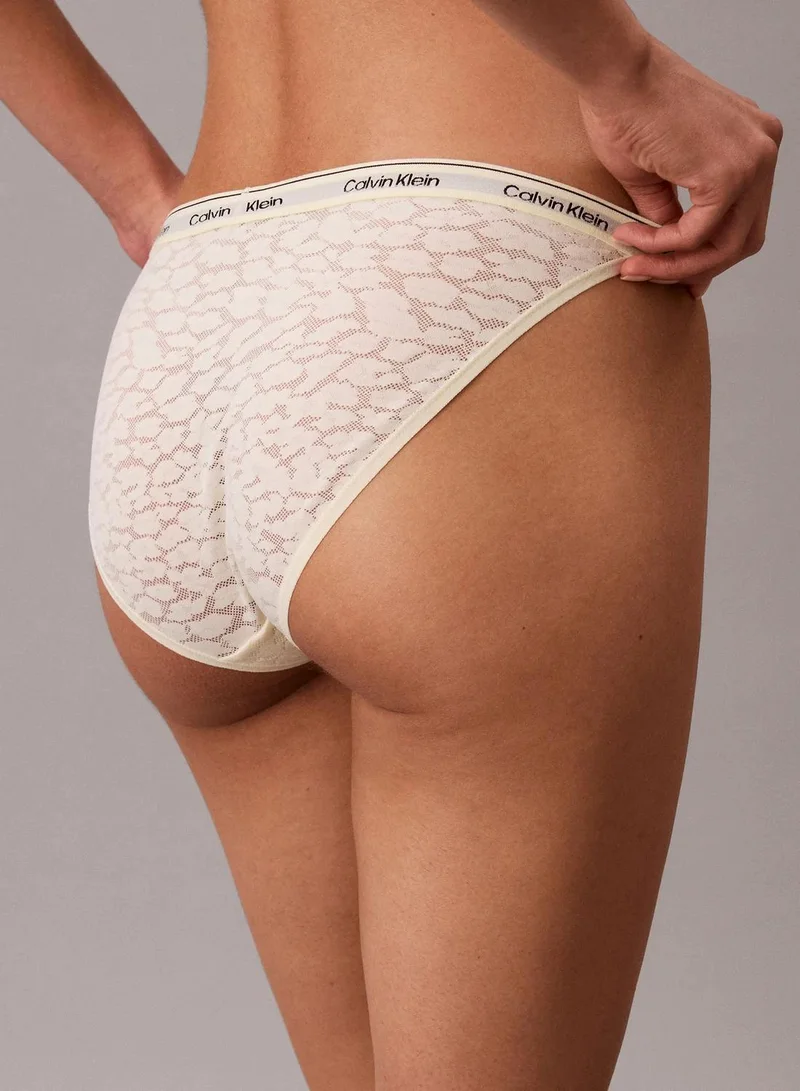 Calvin Klein Pear Sorbet Bikini Briefs - Icon Lace for Women | Best Price UAE