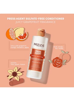 Mizani Press Agent Thermal Smoothing Sulfatefree Conditioner, Pink Grapefruit, Juicy Mandarin With A Floral Medley Of Jasmine, Rose & Freesia, Ending On Notes Of Musk & Wood., 33.8 Fl. Oz  - Image 2