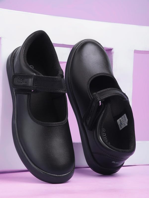Action School Shoes for Girls-GOG-01-Black-11C Age Group (5 Years) - Image 2