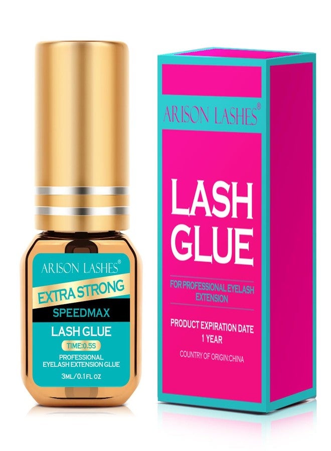 أريسون لاشز غراء الرموش، يجف في 0.5 ثانية، مقاوم للماء، رابطة قوية للغاية لوصلات الرموش، غراء للاستخدام الاحترافي فقط (0.1 أونصة سائلة/3 مل) - Image 1