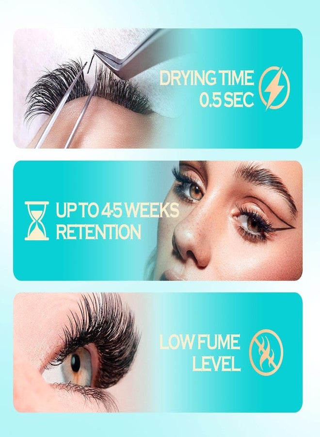 أريسون لاشز غراء الرموش، يجف في 0.5 ثانية، مقاوم للماء، رابطة قوية للغاية لوصلات الرموش، غراء للاستخدام الاحترافي فقط (0.1 أونصة سائلة/3 مل) - Image 5