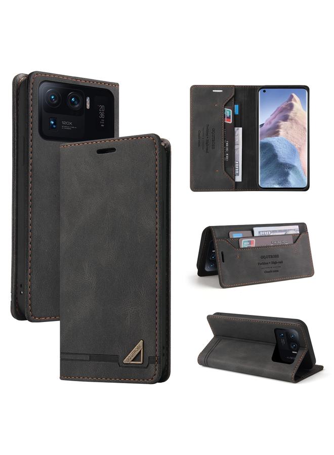 The Bros Case For Xiaomi Mi 11 Ultra Skin Feel Anti-theft Brush Horizontal Flip Leather Case with Holder & Card Slots & Wallet
