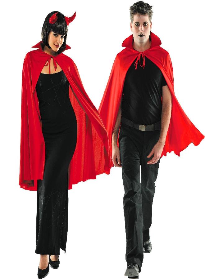 Amscan Mid Length Cape Costume Accessory - One Size, Red - 1 Pc - Image 2