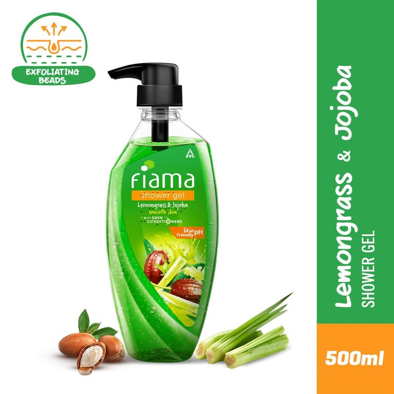 Fiama Shower Gel, Lemongrass and Jojoba, 550ml - Image 2