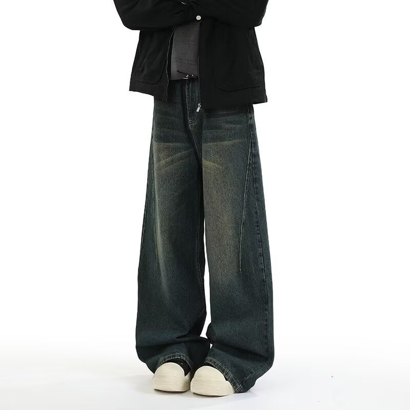 Unisex Classic Denim Jeans Loose Fit Daily Outdoor Wear - Image 1