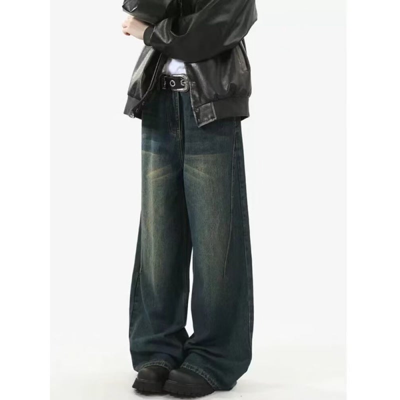 Unisex Classic Denim Jeans Loose Fit Daily Outdoor Wear - Image 3