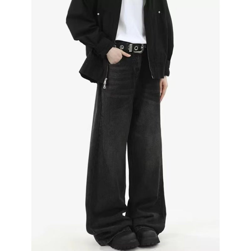 Unisex Classic Denim Jeans Loose Fit Daily Outdoor Wear - Image 5