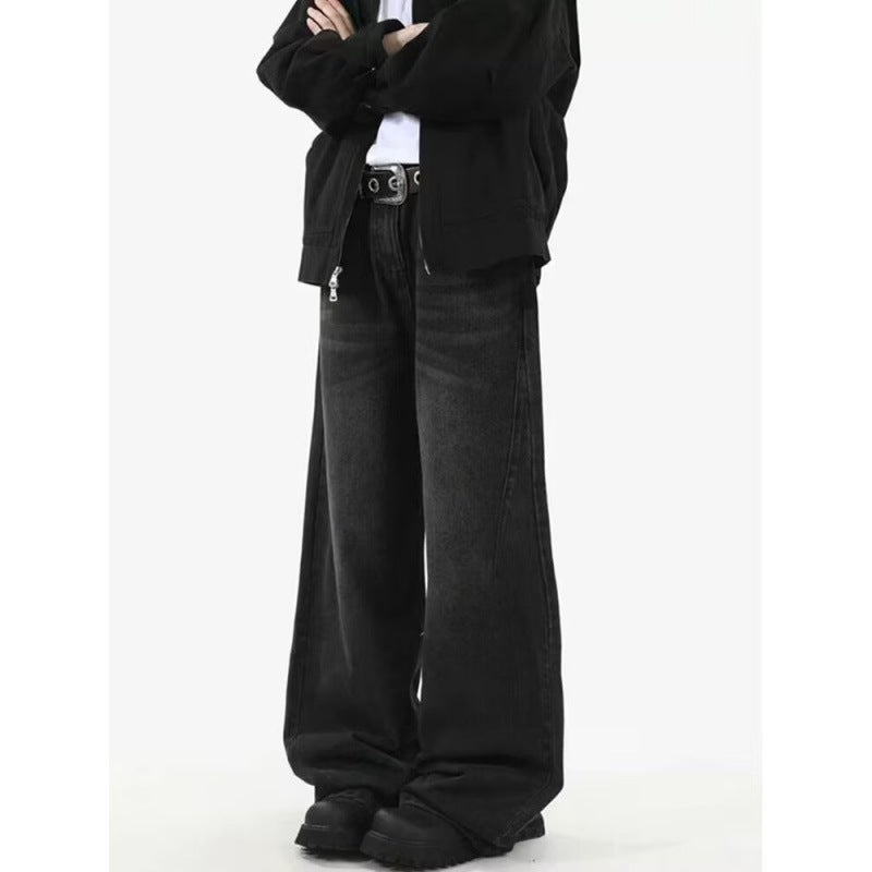 Unisex Classic Denim Jeans Loose Fit Daily Outdoor Wear - Image 4