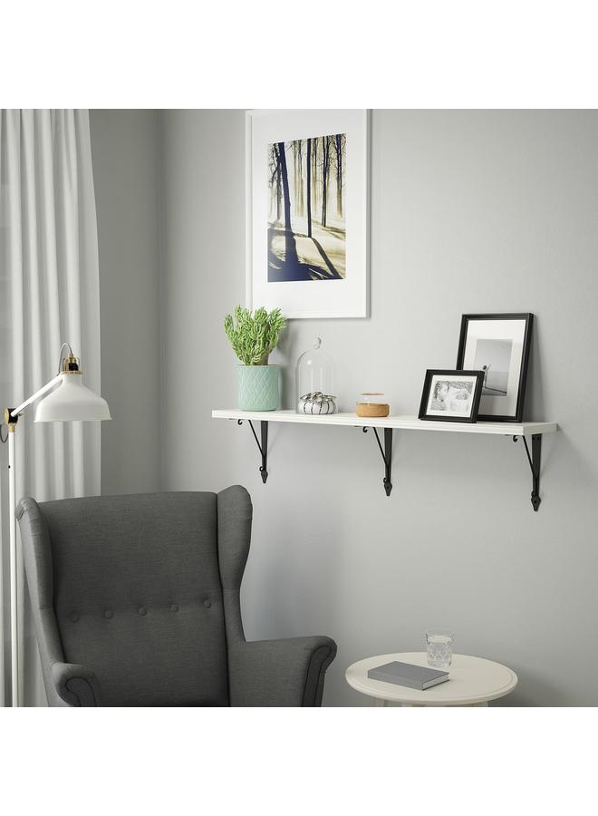 Zaboon Wall Shelf, White/Anthracite, 120X20 Cm - Image 2