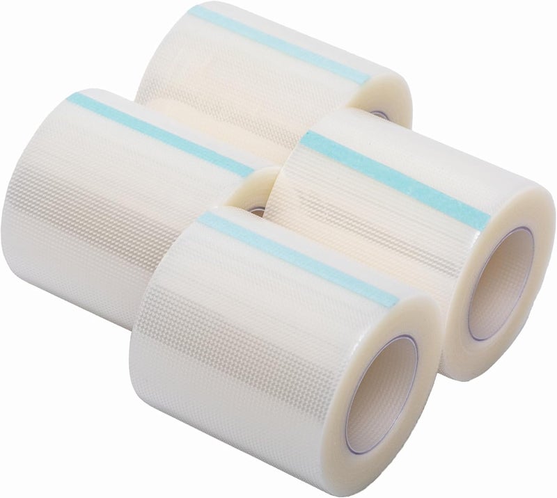 Vakly Transparent Medical Tape Pack of 4 Rolls Clear Emergency First Aid Bandage Tape for Wound Dressing Care  2 inch x 10 Yds Breathable Latex Free 4 - Image 4
