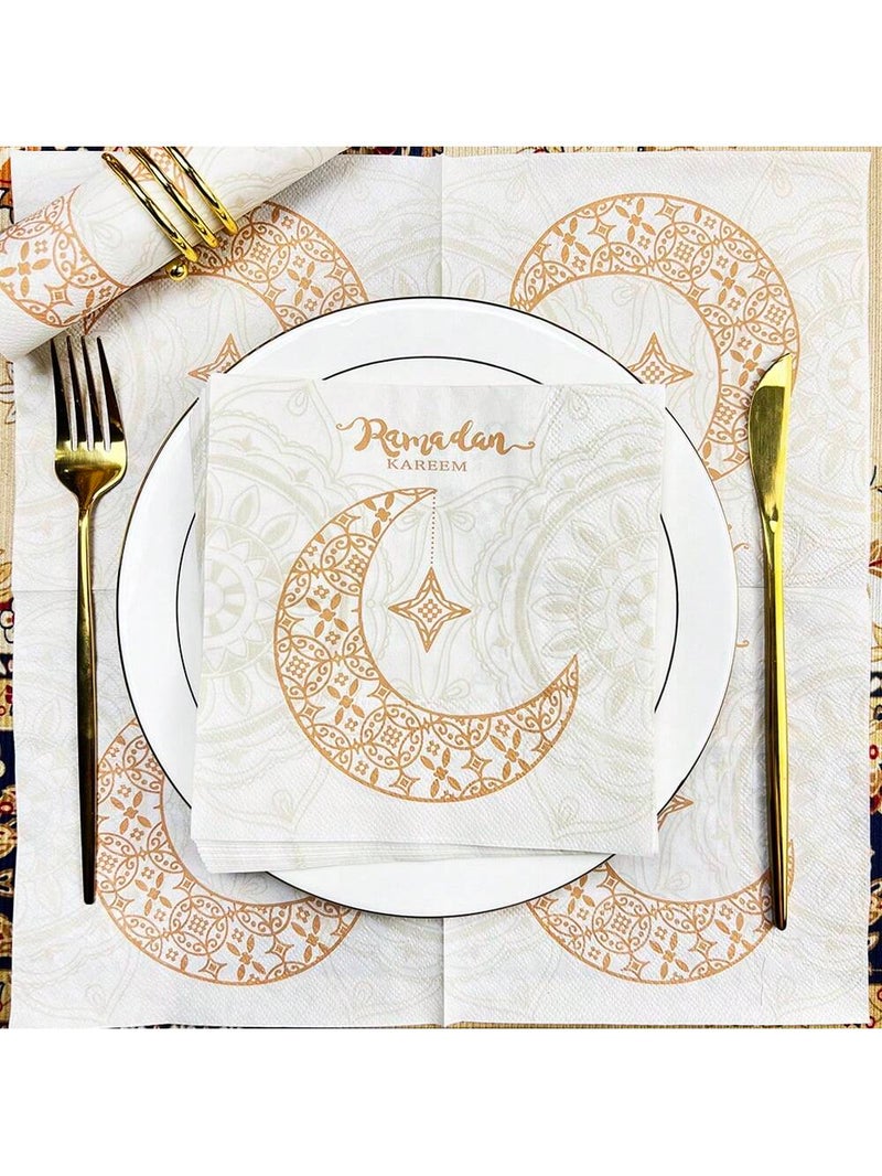 Ramadan Decorations Paper Napkins 20 Pieces – 33 × 33 cm - Image 1