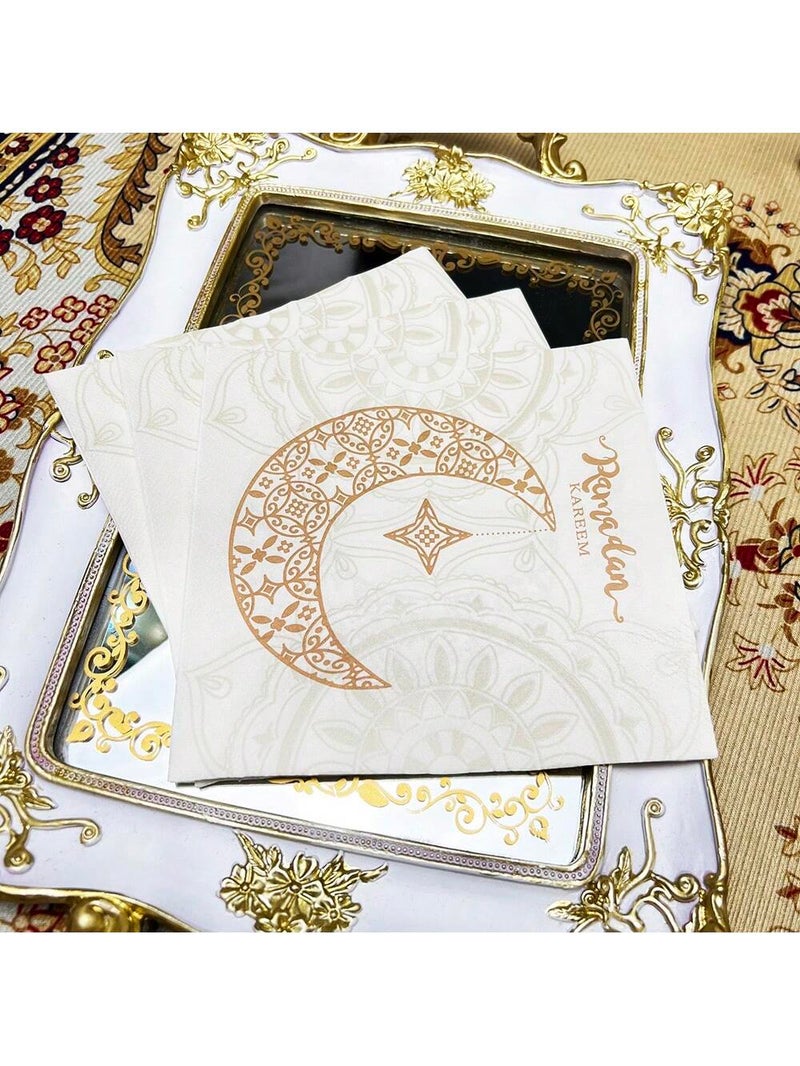 Ramadan Decorations Paper Napkins 20 Pieces – 33 × 33 cm - Image 3