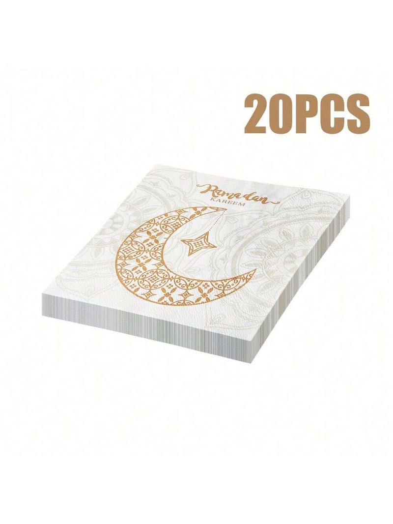 Ramadan Decorations Paper Napkins 20 Pieces – 33 × 33 cm - Image 4