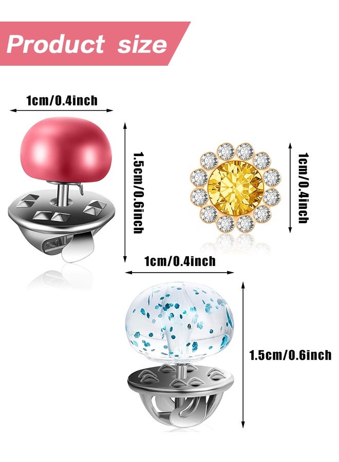 Sweet Life 39 Pieces Cover up Buttons Pins Brooch for Women Safety Modesty Pins Cleavage Cover up Anti Exposure Fixed Brooches Pin for Shirt Clothes Dress Coat Sweater Decorations - Image 3