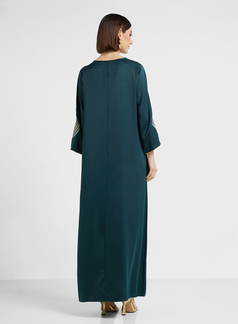 Khizana Embroidered Jalabiya  - Image 2