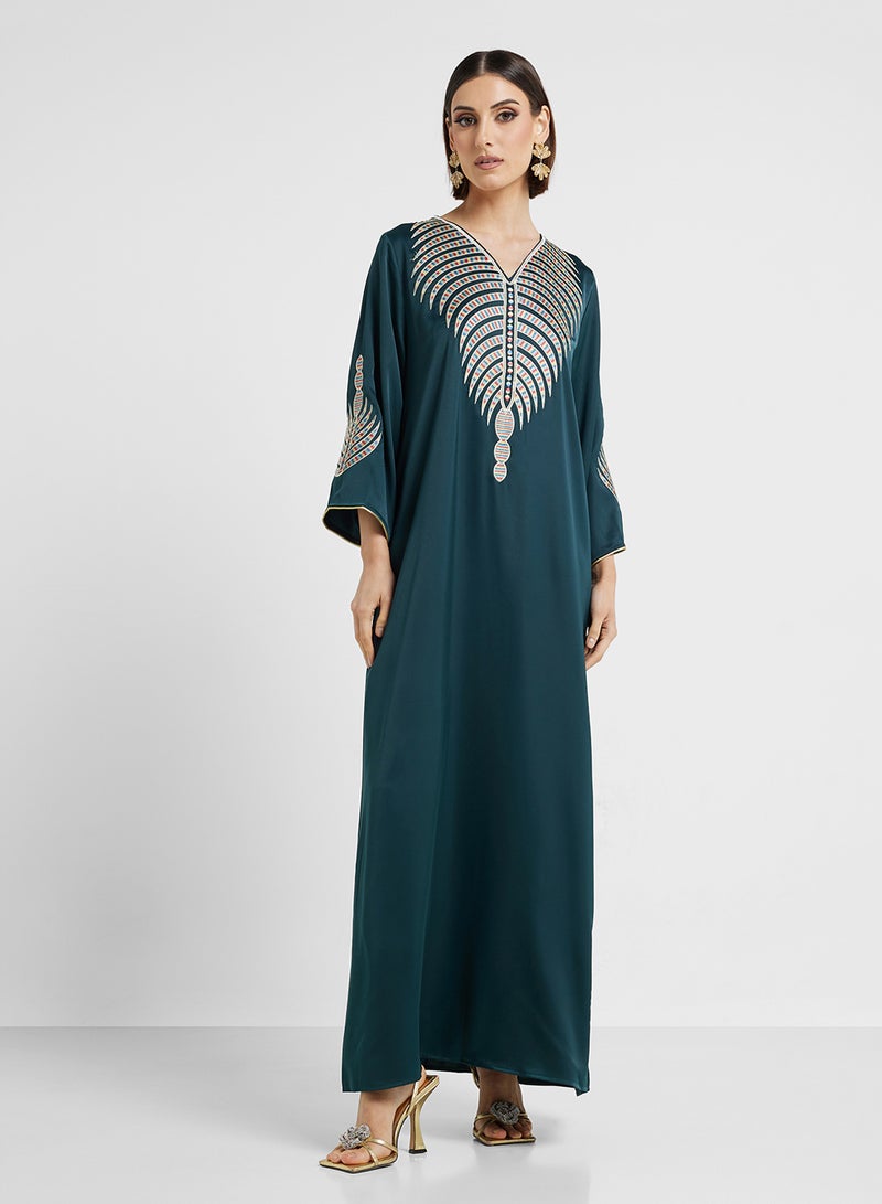 Khizana Embroidered Jalabiya  - Image 4